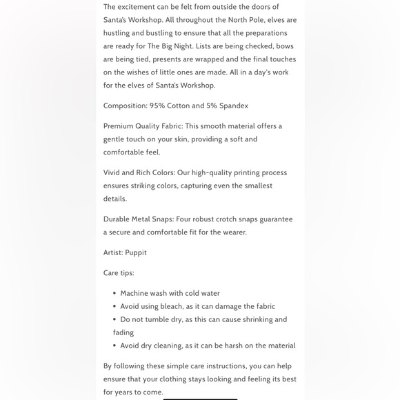 Santa’s Workshop adult size onesie - Picture 11 of 11